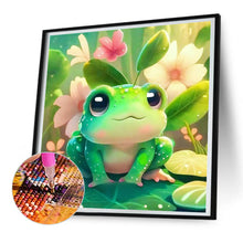 Load image into Gallery viewer, Diamond Painting - Full Round - little frog after rain (30*30CM)