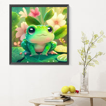 Load image into Gallery viewer, Diamond Painting - Full Round - little frog after rain (30*30CM)