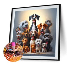 Load image into Gallery viewer, Diamond Painting - Full Square - a group of puppies (40*40CM)