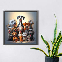 Load image into Gallery viewer, Diamond Painting - Full Square - a group of puppies (40*40CM)