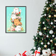 Load image into Gallery viewer, Diamond Painting - Full Round - cat trio (30*40CM)