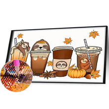Load image into Gallery viewer, Diamond Painting - Full Round - sloth drink cup (50*30CM)