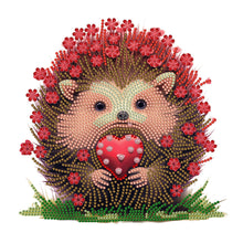 Load image into Gallery viewer, Diamond Painting - Partial Special Shaped - baby hedgehog (30*30CM)
