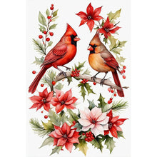 Load image into Gallery viewer, Diamond Painting - Full Round - two cardinals (40*60CM)