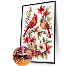 Load image into Gallery viewer, Diamond Painting - Full Round - two cardinals (40*60CM)