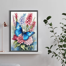 Load image into Gallery viewer, Diamond Painting - Full Round - butterfly and flower (40*60CM)