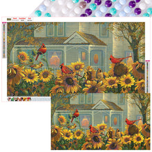 Load image into Gallery viewer, Diamond Painting - Full Round - cardinal sunflower (70*40CM)