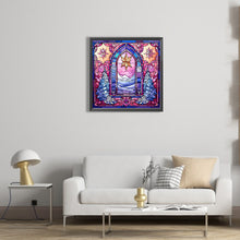 Load image into Gallery viewer, Diamond Painting - Full Square - Pink winter glass art (40*40CM)