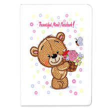 Load image into Gallery viewer, 50 Pages A5 Special Shaped Diamond Painting Diary Book for Teens (Love Bear)
