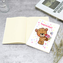 Load image into Gallery viewer, 50 Pages A5 Special Shaped Diamond Painting Diary Book for Teens (Love Bear)