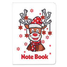 Load image into Gallery viewer, 50 Pages A5 Special Shaped Diamond Painting Diary Book for Teens (Christmas Elk)