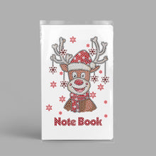 Load image into Gallery viewer, 50 Pages A5 Special Shaped Diamond Painting Diary Book for Teens (Christmas Elk)
