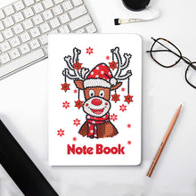 Load image into Gallery viewer, 50 Pages A5 Special Shaped Diamond Painting Diary Book for Teens (Christmas Elk)