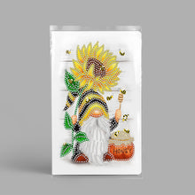 Load image into Gallery viewer, 50 Pages A5 Special Shaped Diamond Painting Diary Book for Teen(Gnome Sunflower)