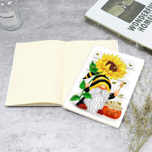 Load image into Gallery viewer, 50 Pages A5 Special Shaped Diamond Painting Diary Book for Teen(Gnome Sunflower)