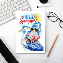 Load image into Gallery viewer, 50 Pages A5 Special Shaped Diamond Painting Diary Book for Teens (Seaside Gnome)