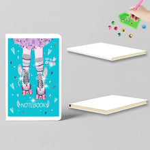 Load image into Gallery viewer, 50 Pages A5 Special Shaped Diamond Painting Diary Book (Fantasy Flying Shoes)