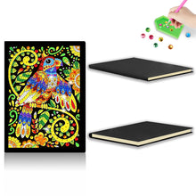 Load image into Gallery viewer, 50 Pages A5 Special Shaped Diamond Painting Diary Book for Teen(Abstract Parrot)
