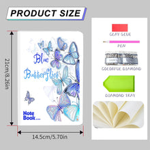 Load image into Gallery viewer, 50 Pages A5 Special Shaped Diamond Painting Diary Book (Classic Butterfly)
