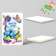 Load image into Gallery viewer, 50 Pages A5 Special Shaped Diamond Painting Diary Book (Butterfly Gardens)