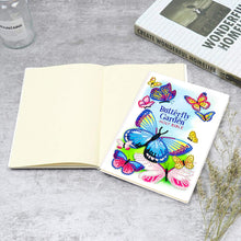 Load image into Gallery viewer, 50 Pages A5 Special Shaped Diamond Painting Diary Book (Butterfly Gardens)