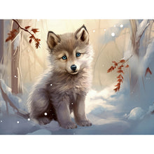 Load image into Gallery viewer, Diamond Painting - Full Round - snow animal puppy (40*30CM)
