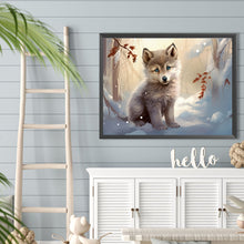 Load image into Gallery viewer, Diamond Painting - Full Round - snow animal puppy (40*30CM)