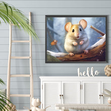 Load image into Gallery viewer, Diamond Painting - Full Round - snow animal mouse (40*30CM)