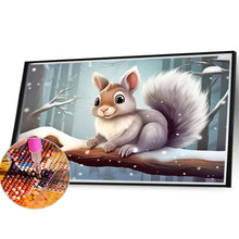 Load image into Gallery viewer, Diamond Painting - Full Round - Snow animal squirrel (40*30CM)