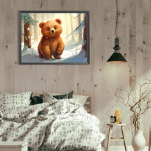 Load image into Gallery viewer, Diamond Painting - Full Round - snow animal bear (40*30CM)