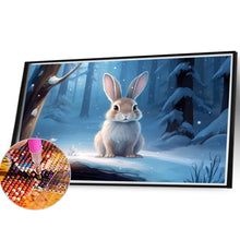 Load image into Gallery viewer, Diamond Painting - Full Round - snow animal rabbit (40*30CM)