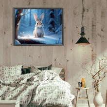 Load image into Gallery viewer, Diamond Painting - Full Round - snow animal rabbit (40*30CM)