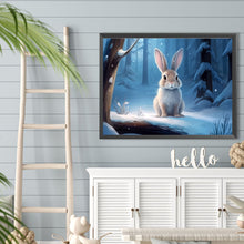 Load image into Gallery viewer, Diamond Painting - Full Round - snow animal rabbit (40*30CM)