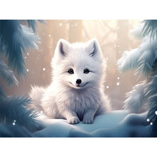 Load image into Gallery viewer, Diamond Painting - Full Round - snow animal wolf (40*30CM)