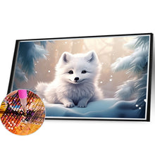 Load image into Gallery viewer, Diamond Painting - Full Round - snow animal wolf (40*30CM)