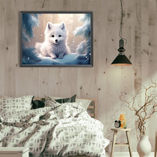 Load image into Gallery viewer, Diamond Painting - Full Round - snow animal wolf (40*30CM)