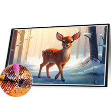 Load image into Gallery viewer, Diamond Painting - Full Round - snow animal elk (40*30CM)