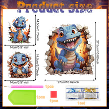 Load image into Gallery viewer, Diamond Painting Sticker Diamond Art Craft Mosaic Sticker for Kid Gift(Dinosaur)