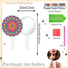 Load image into Gallery viewer, DIY Diamond Painting Mirror Kit for Adults Kids Beginners (Mandala #8)
