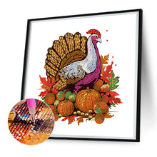 Load image into Gallery viewer, Diamond Painting - Partial Special Shaped - pumpkin turkey (30*30CM)