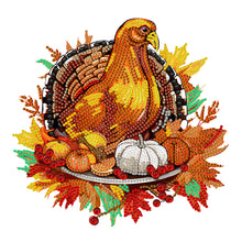 Load image into Gallery viewer, Diamond Painting - Partial Special Shaped - pumpkin turkey (30*30CM)