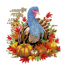 Load image into Gallery viewer, Diamond Painting - Partial Special Shaped - pumpkin turkey (30*30CM)