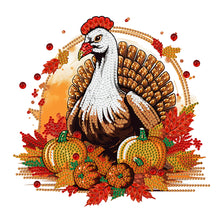 Load image into Gallery viewer, Diamond Painting - Partial Special Shaped - pumpkin turkey (30*30CM)