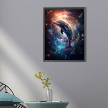 Load image into Gallery viewer, AB Diamond Painting - Full Round - galaxy dolphin (30*40CM)