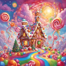 Load image into Gallery viewer, AB Diamond Painting - Full Round - Ginger Cookies and Candy House (40*40CM)