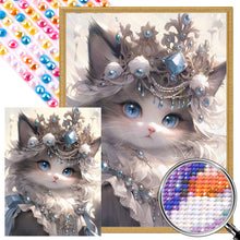 Load image into Gallery viewer, AB Diamond Painting - Full Round - cat princess (30*40CM)