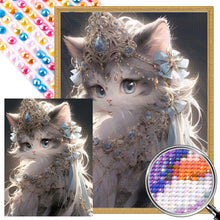 Load image into Gallery viewer, AB Diamond Painting - Full Round - cat princess (30*40CM)