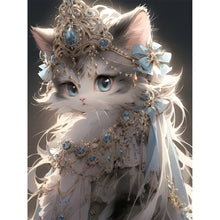 Load image into Gallery viewer, AB Diamond Painting - Full Round - cat princess (30*40CM)