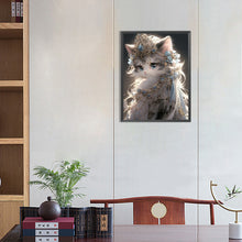 Load image into Gallery viewer, AB Diamond Painting - Full Round - cat princess (30*40CM)