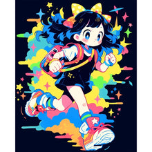Load image into Gallery viewer, AB Diamond Painting - Full Round - Cartoon little girl (40*60CM)